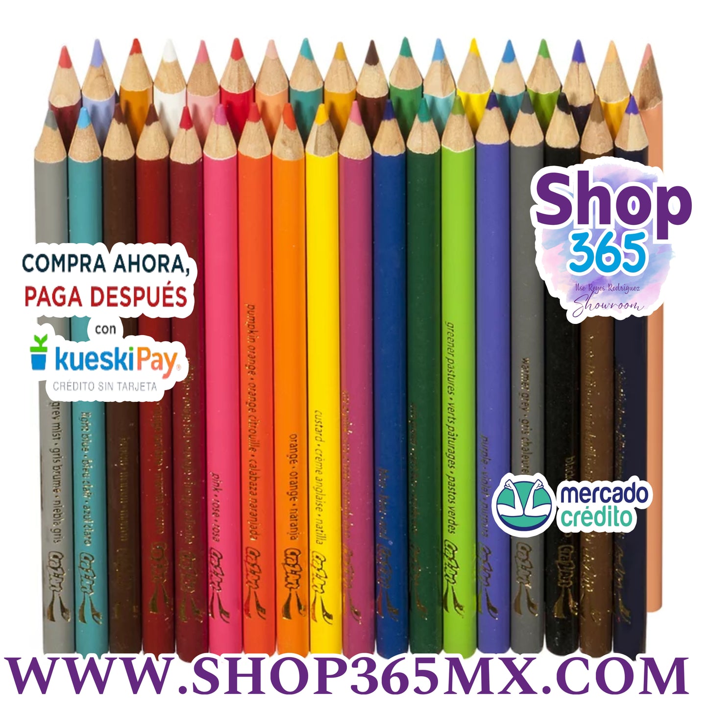 Cra-Z-Art Lápices de colores de 36 unidades, para principiantes y adultos, suministros para el regreso a la escuela