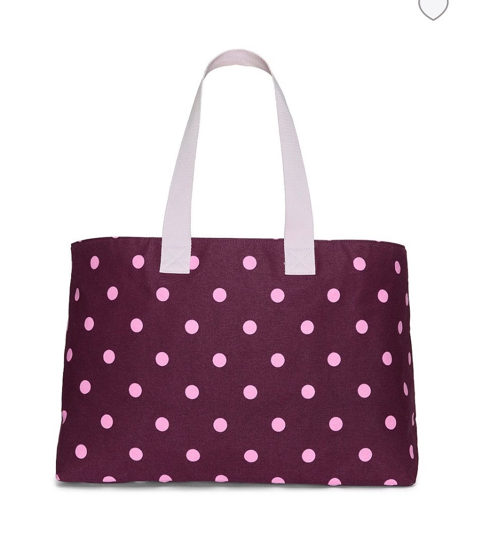 Bolsa Tote Plegable PINK Victoria’s Secret con Estuche Polka Dot