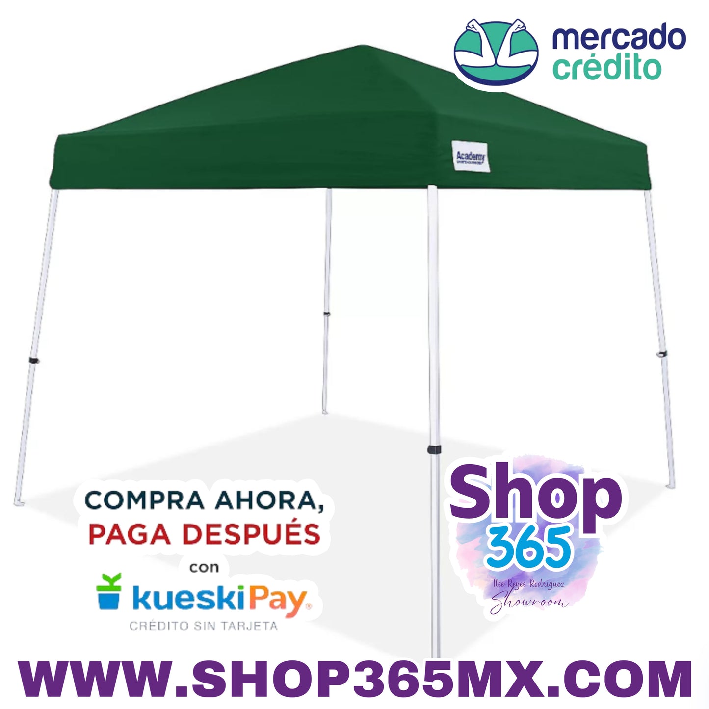 El toldo con patas inclinadas Easy Shade de 3 m x 3 m de Academy Sports + Outdoors