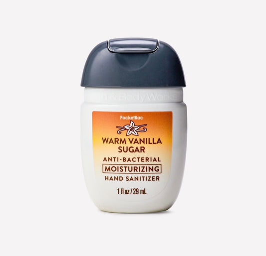 Bath & Body Works Warm Vanilla Sugar Moisturizing PocketBac – Gel Antibacterial Hidratante 29 mL 🤍🍦