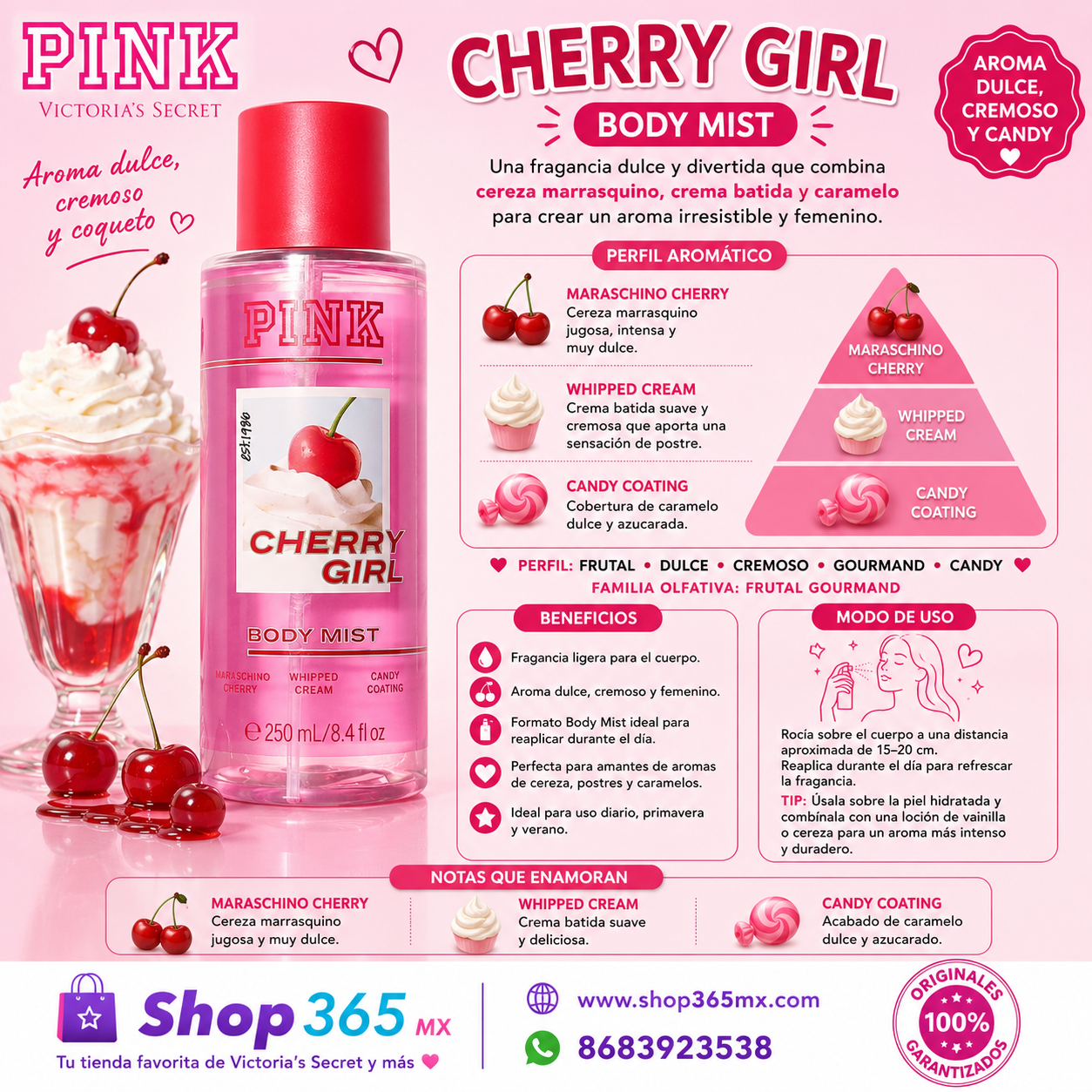 PINK Cherry Girl Body Mist 250 ml – Victoria’s Secret