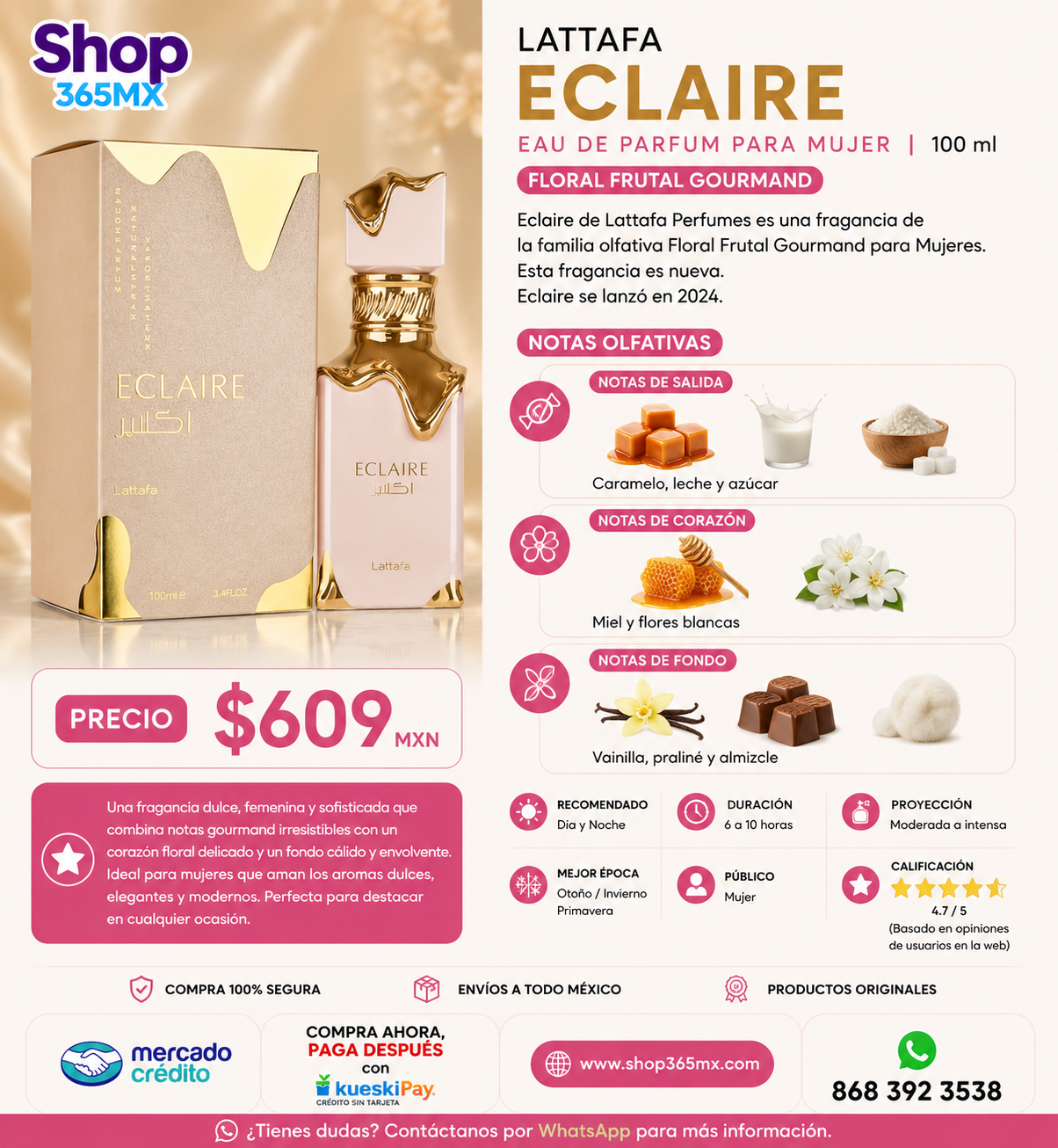 Lattafa Eclaire EDP U 100ML