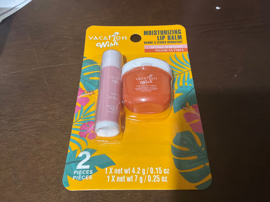 Wish Vacation Moisturizing Lip Balm 2 Pieces