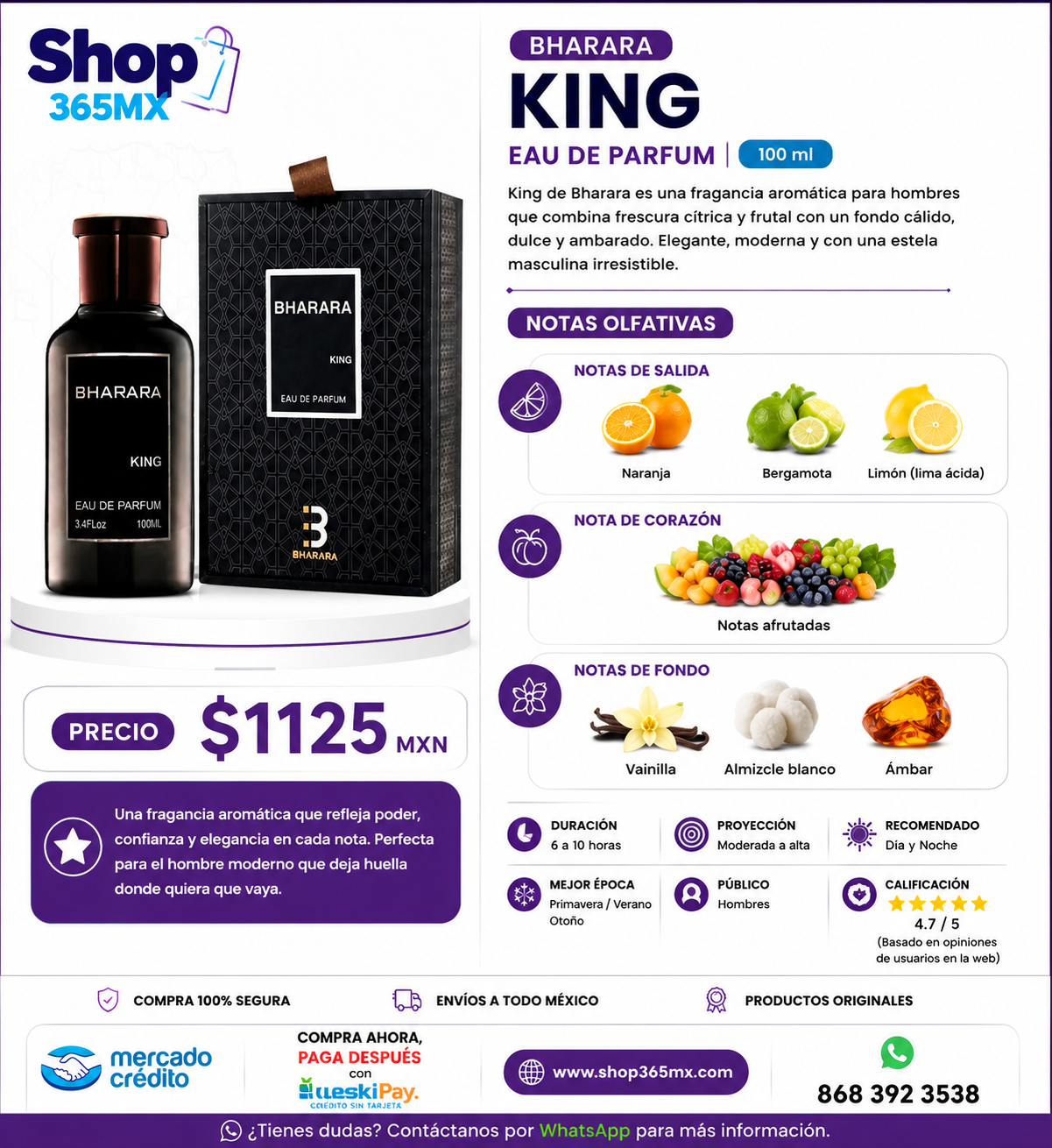 BHARARA KING H EDP 100 ML