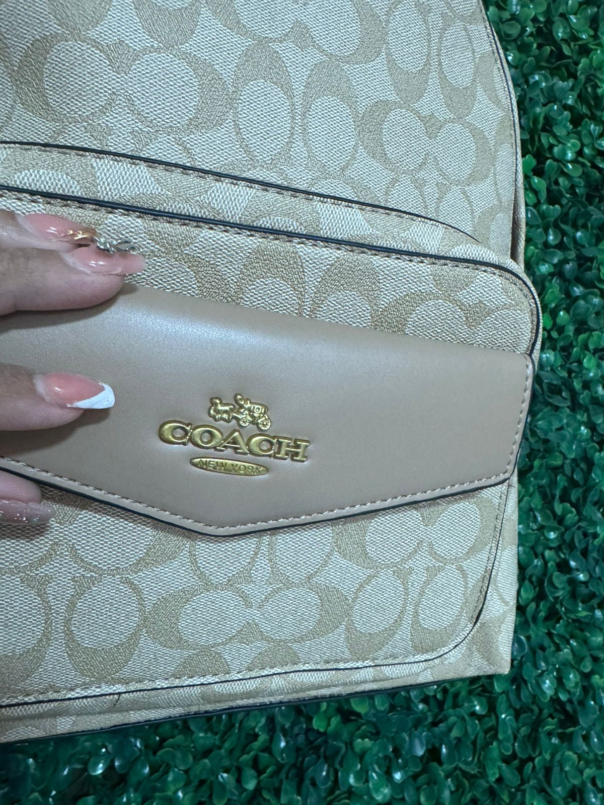 Mochila Coach Beige