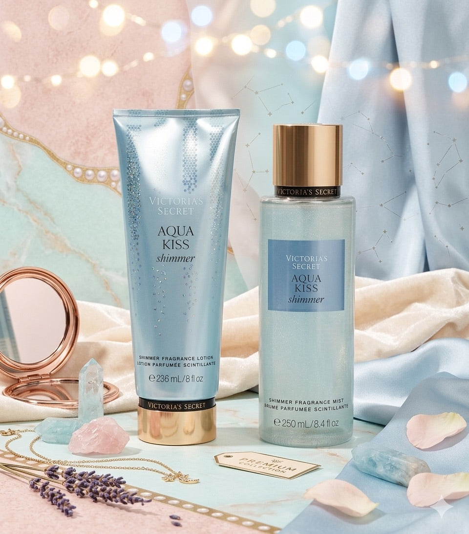 Set Victoria's Secret Shimmer: Aqua Kiss – Frescura Pura y Revitalizante