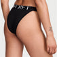 Victoria’s Secret Panty Negro con Cintura Elástica con Logo