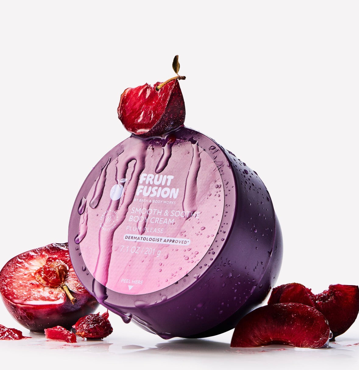 Bath & Body Works Fruit Fusion Plum Please Smooth & Soothe Body Cream 201 g