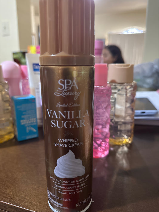 Spa Luxury Whipped Shave Cream Vanilla Sugar