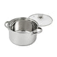 Mainstays Juego de Utensilios de Cocina y Sartenes de Acero Inoxidable Antiadherente de 10 Piezas