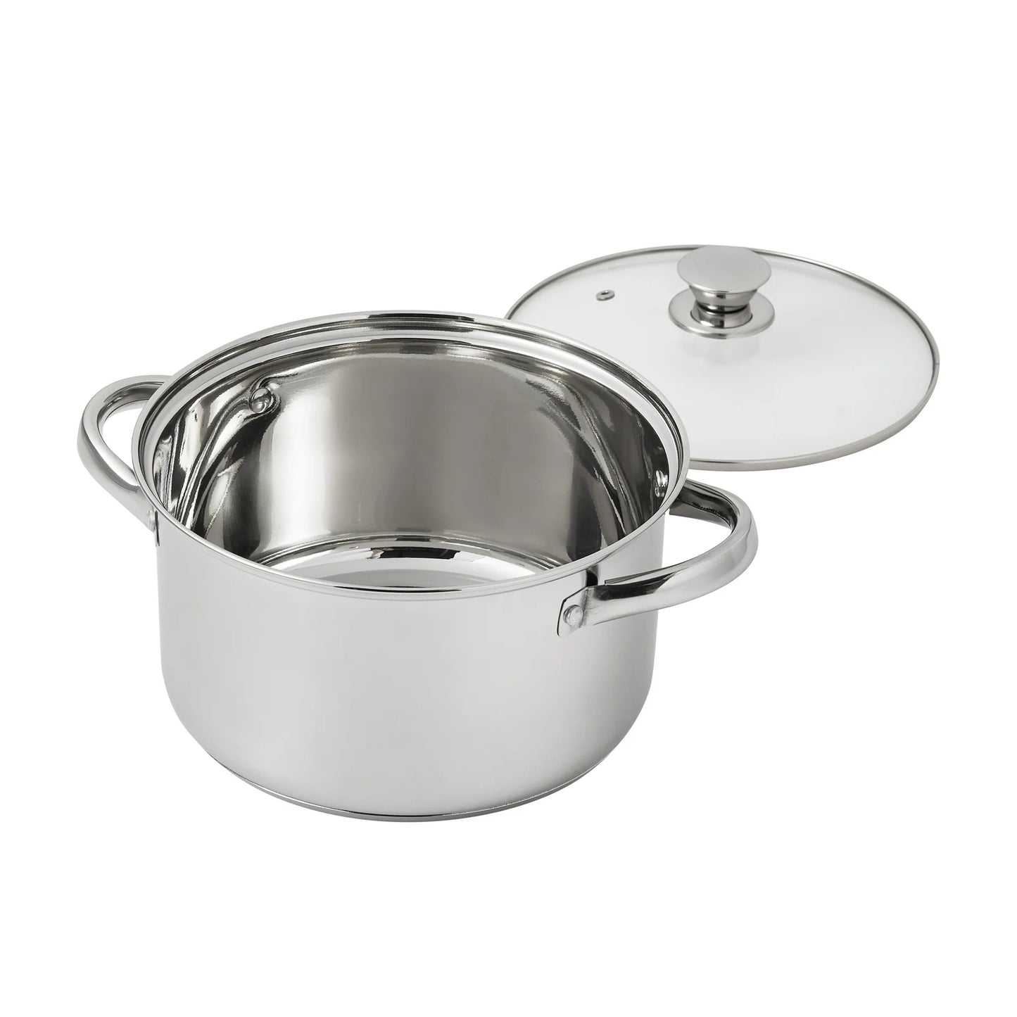 Mainstays Juego de Utensilios de Cocina y Sartenes de Acero Inoxidable Antiadherente de 10 Piezas