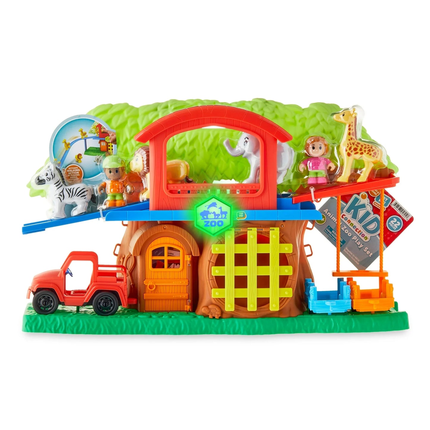 Kid Connection Animal Zoo Set de Juego, 22 Piezas