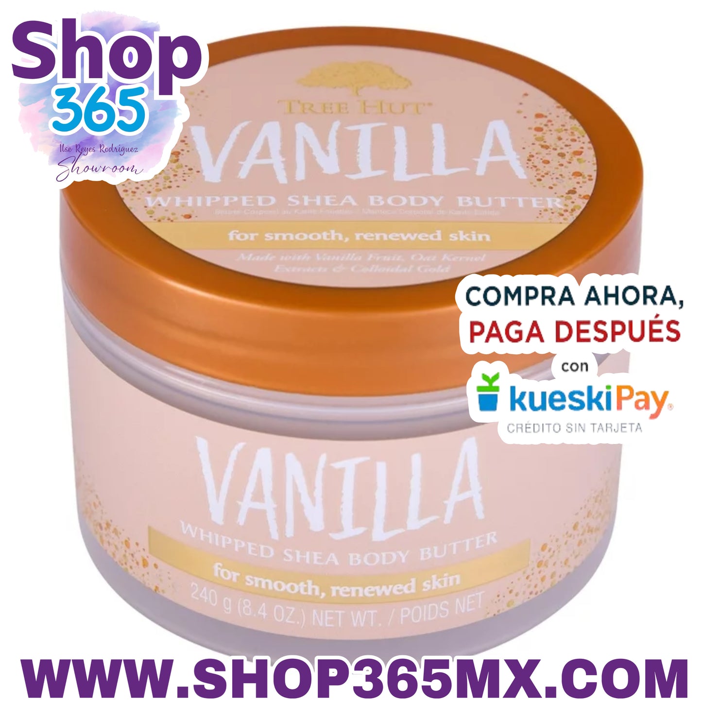 Tree Hut Mantequilla Corporal de Karité Batida de Vainilla 8.4 oz