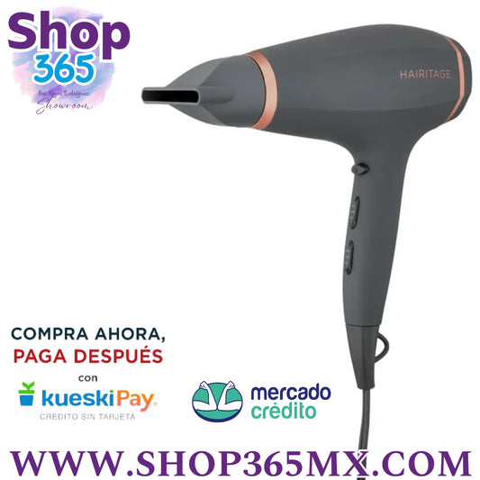 Hairitage 1875 Vatios Iónico Hair Soplan Control de Encrespamiento Dryer, y Brillo para Todos los Tipos de Hair