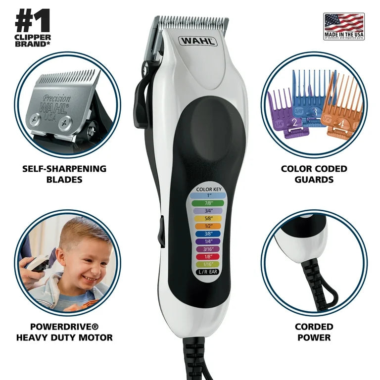 Wahl Kit de Corte de Pelo Color Pro Plus, Power-Drive, con Cable - 79752T