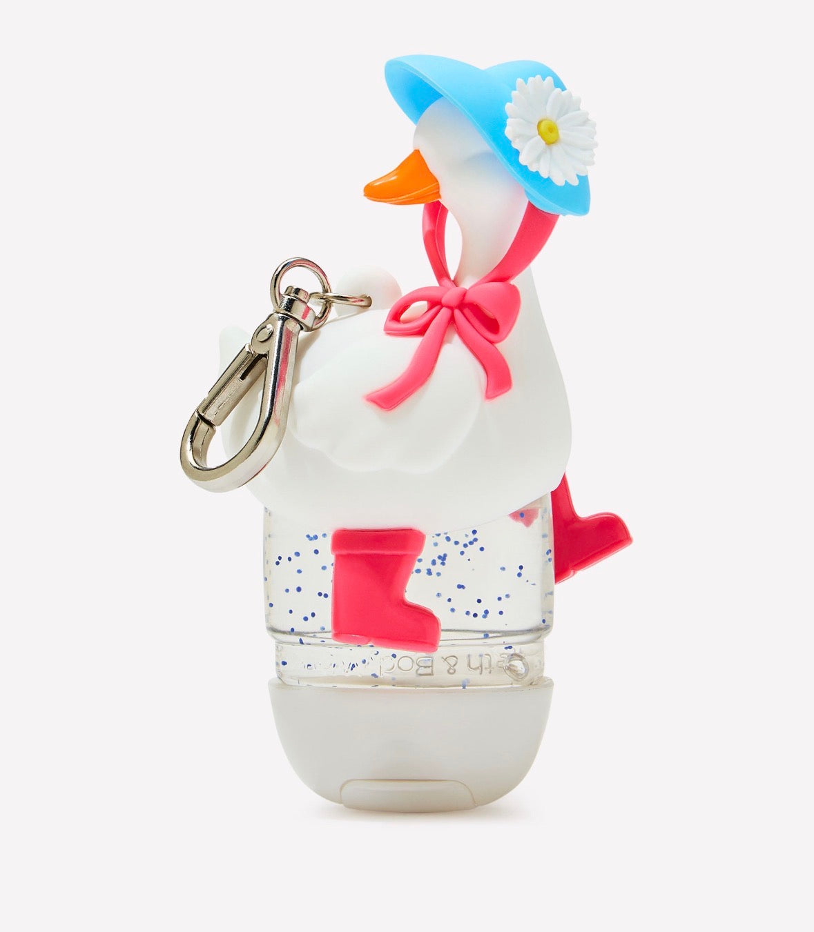 Bath & Body Works Porta PocketBac Patito con Sombrero y Margarita – Holder con Llavero 🦆🌼