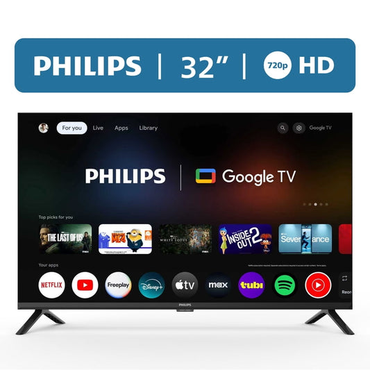 Philips 32" Clase HD (720p) Google Smart LED TV (32PFL6446/F7)