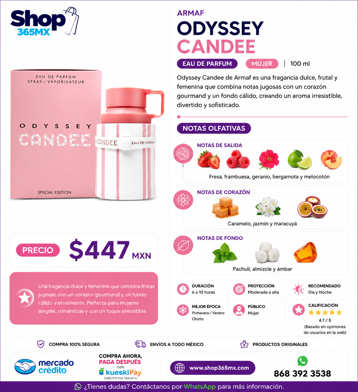 ARMAF Odyssey Candee EDP M 105ML