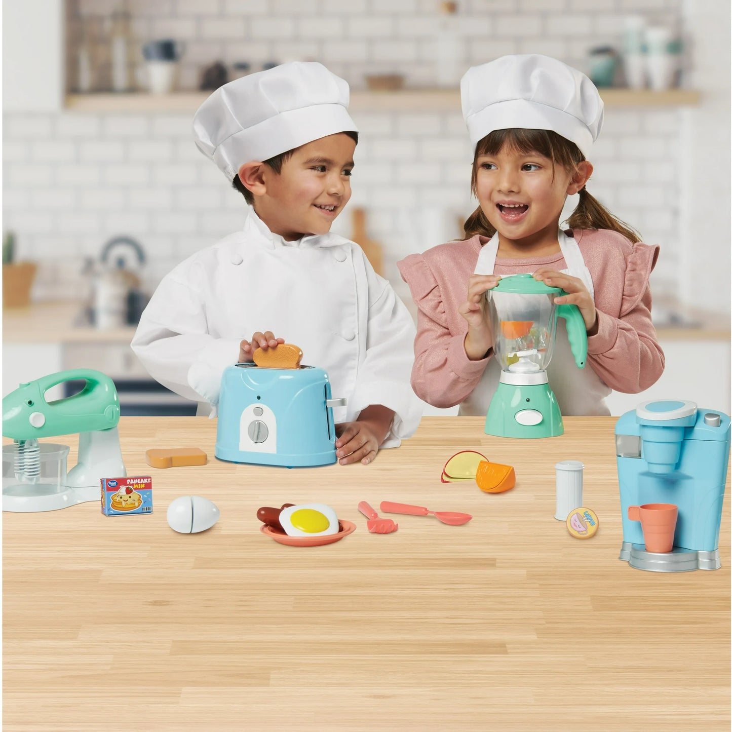 Kid Connection Juego de Utensilios de Cocina Electrónicos 26 Piezas, Juguetes para Niños Pequeños
