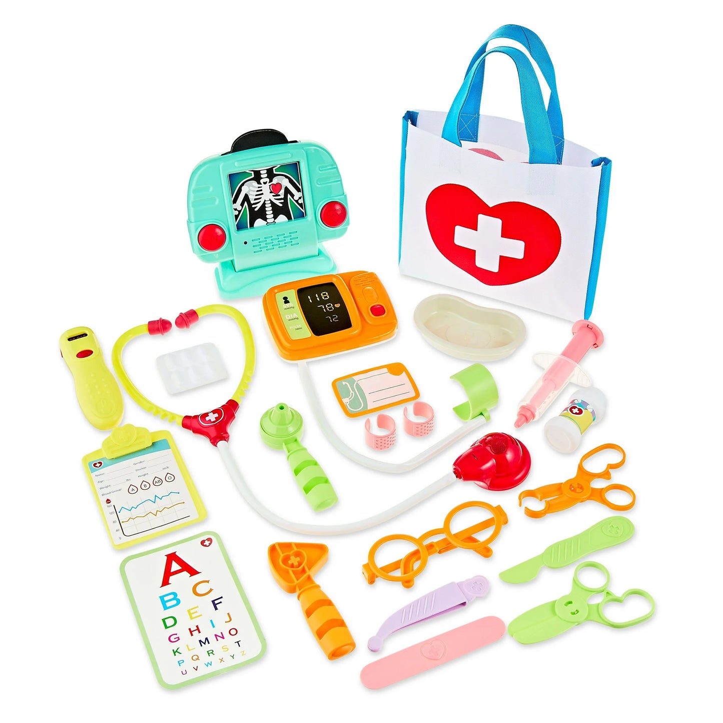 Kid Connection Doctor Set de Juego, 25 Piezas, Juguetes para Niños Pequeños