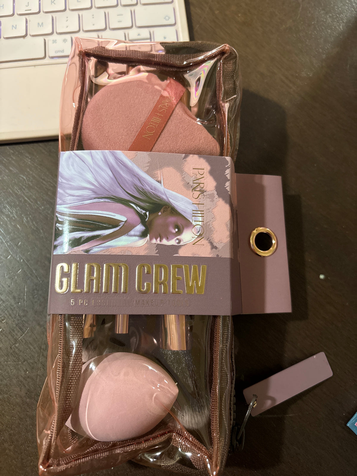 Paris hilton Glam Crew 5 pcs Essential Makeup tools