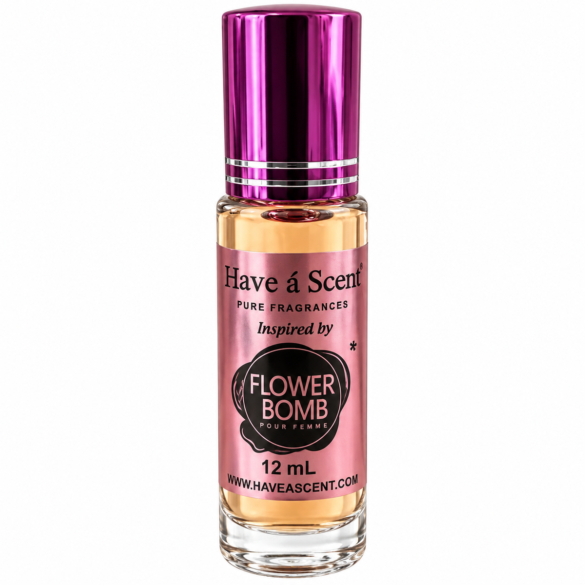 Perfume en aceite roll-on inspirado en Flower Bomb para mujer · 12 ml