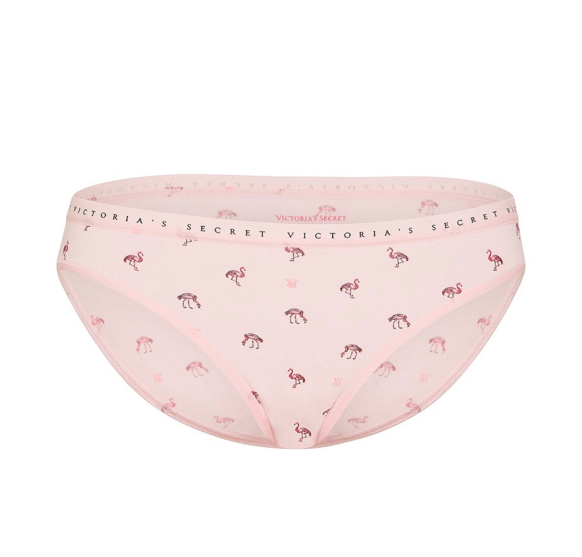 Victoria’s Secret Bikini Panty Rosa con Estampado de Flamingos