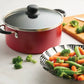 Juego de utensilios de cocina antiadherentes Tramontina Primaware de 18 piezas, rojo