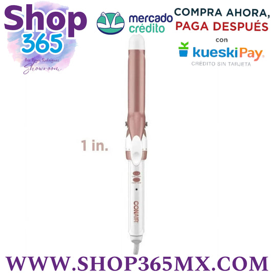 Conair Rizos de Cerámica Doble 1.0 Pulgadas, Oro Rosa, CD701GN