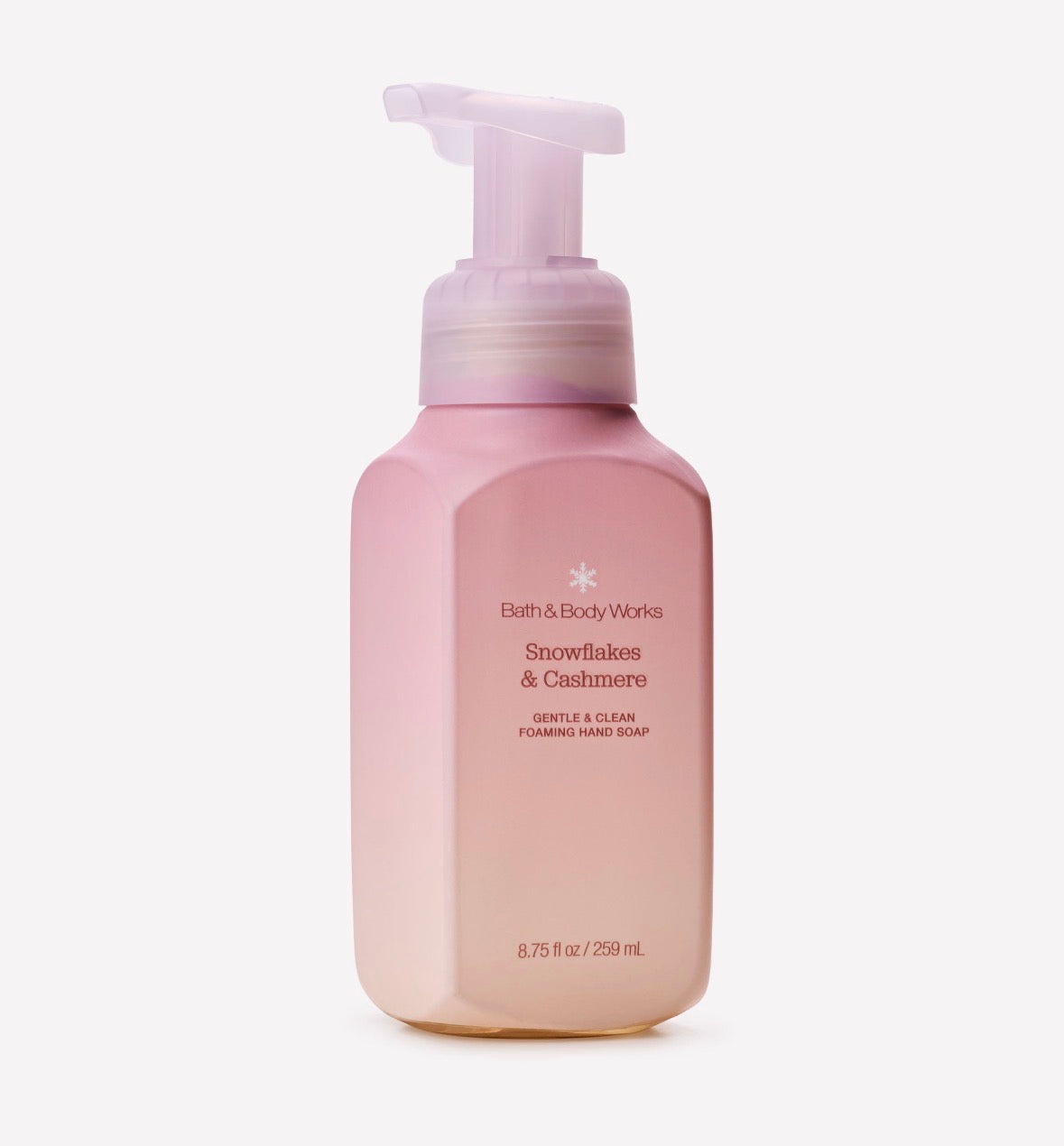 Bath & Body Works Snowflakes & Cashmere | Jabón Espuma para Manos 259 ml