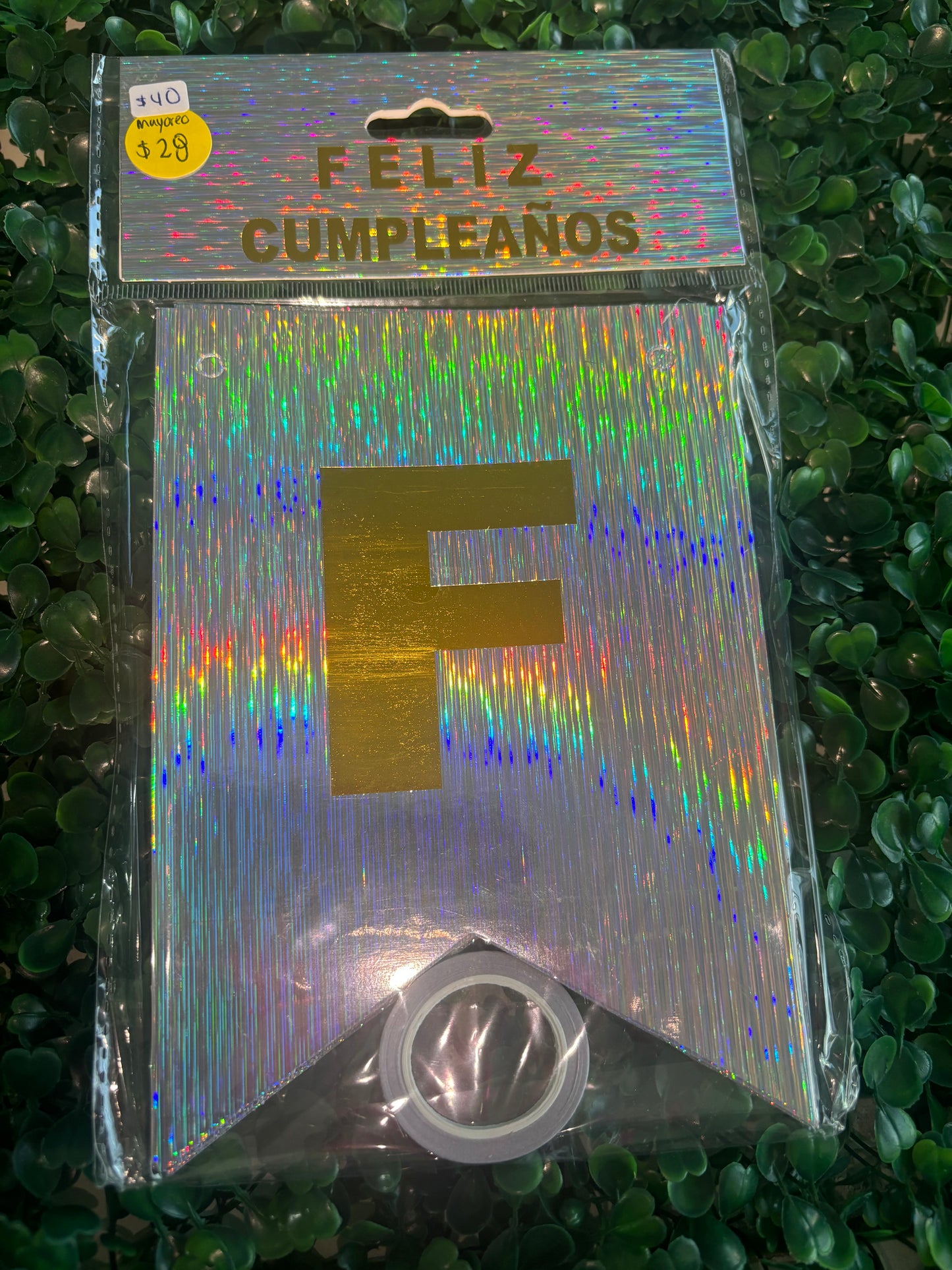 Letrero FELIZ CUMPLEAÑOS