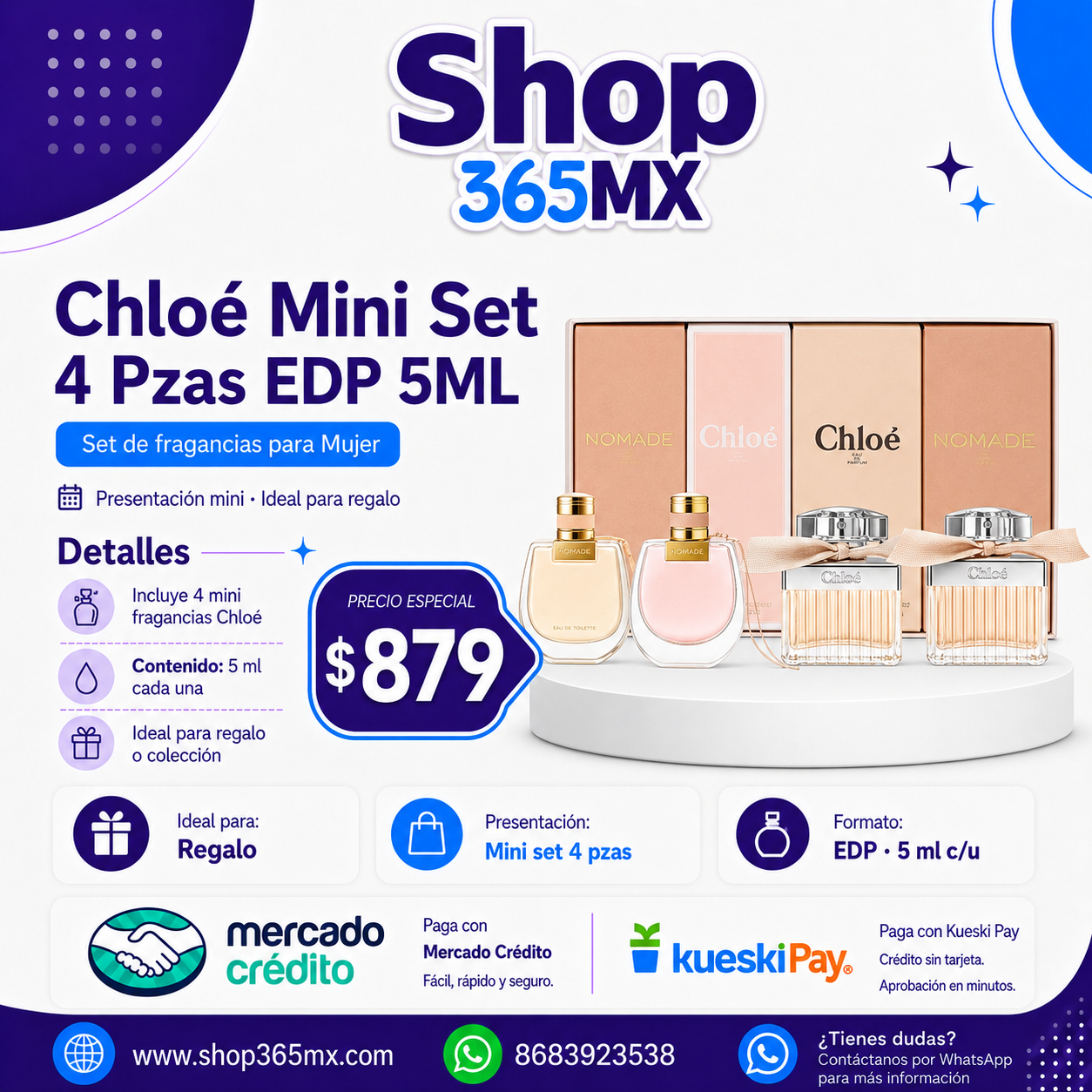 Chloe Mini Set 4 Pzas M EDP 5ML