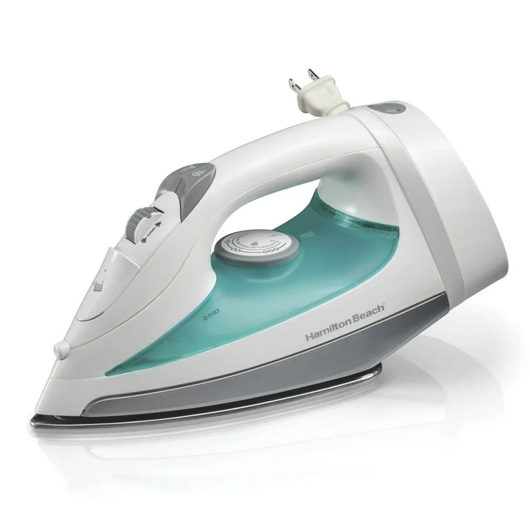Plancha Hamilton Beach Hierro de Cordón Retráctil, Blanco, Modelo 14212