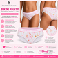 Victoria’s Secret Bikini Panty Estampado Listones y Llaves – Panty Blanco con Cintura de Logo