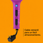 Conair Secador de Cabello Iónico Cerámico Cord-Keeper, Cable Retráctil, Difusor y Concentrador