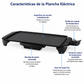 Mainstays Plancha negra de 20" apta para lavavajillas con control de temperatura ajustable