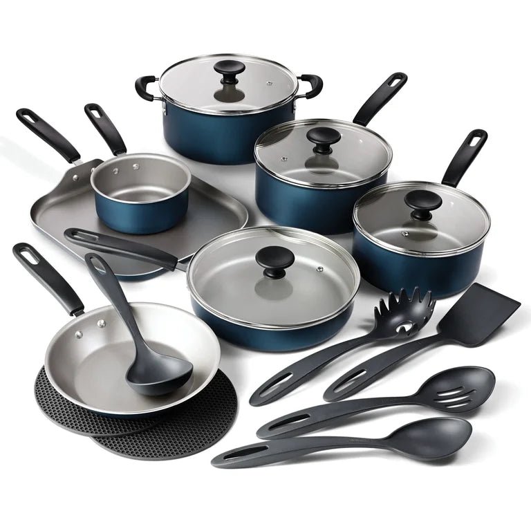 Tramontina Primaware Juego de Utensilios de Cocina Antiadherentes de 18 Piezas Azul
