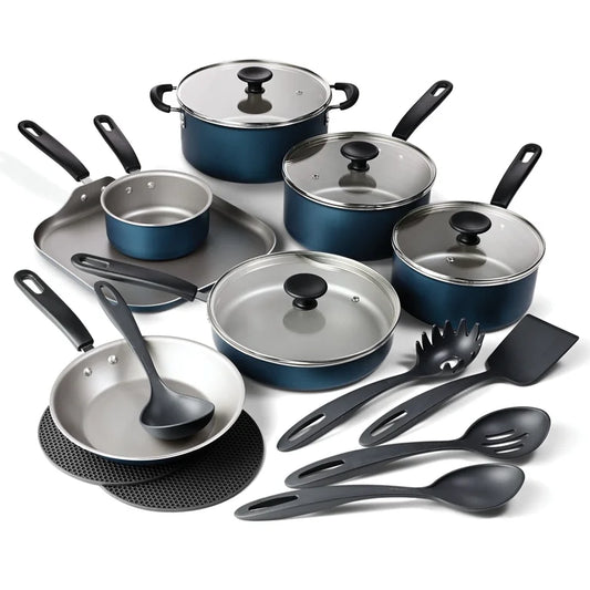Tramontina Primaware Juego de Utensilios de Cocina Antiadherentes de 18 Piezas Azul