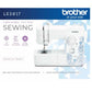 Brother LX3817 Sewing Machine, Portátil de Tamaño Completo de 17 Puntadas Blanco