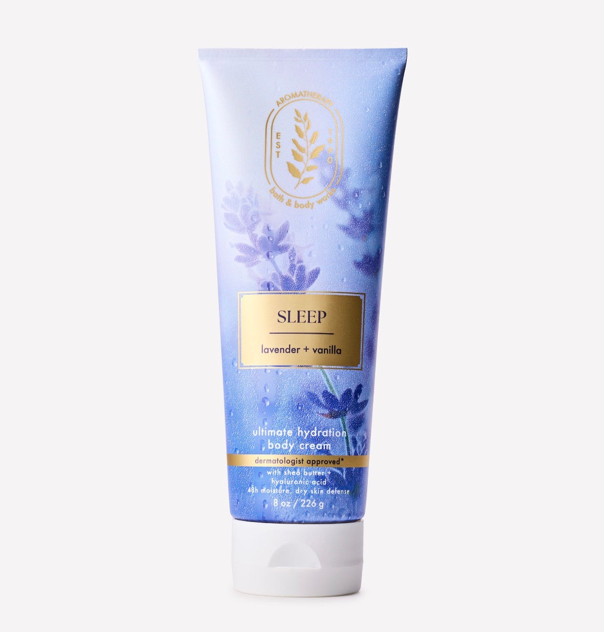 Bath & Body Works Aromatherapy Sleep Lavender + Vanilla Ultimate Hydration Body Cream 226 g