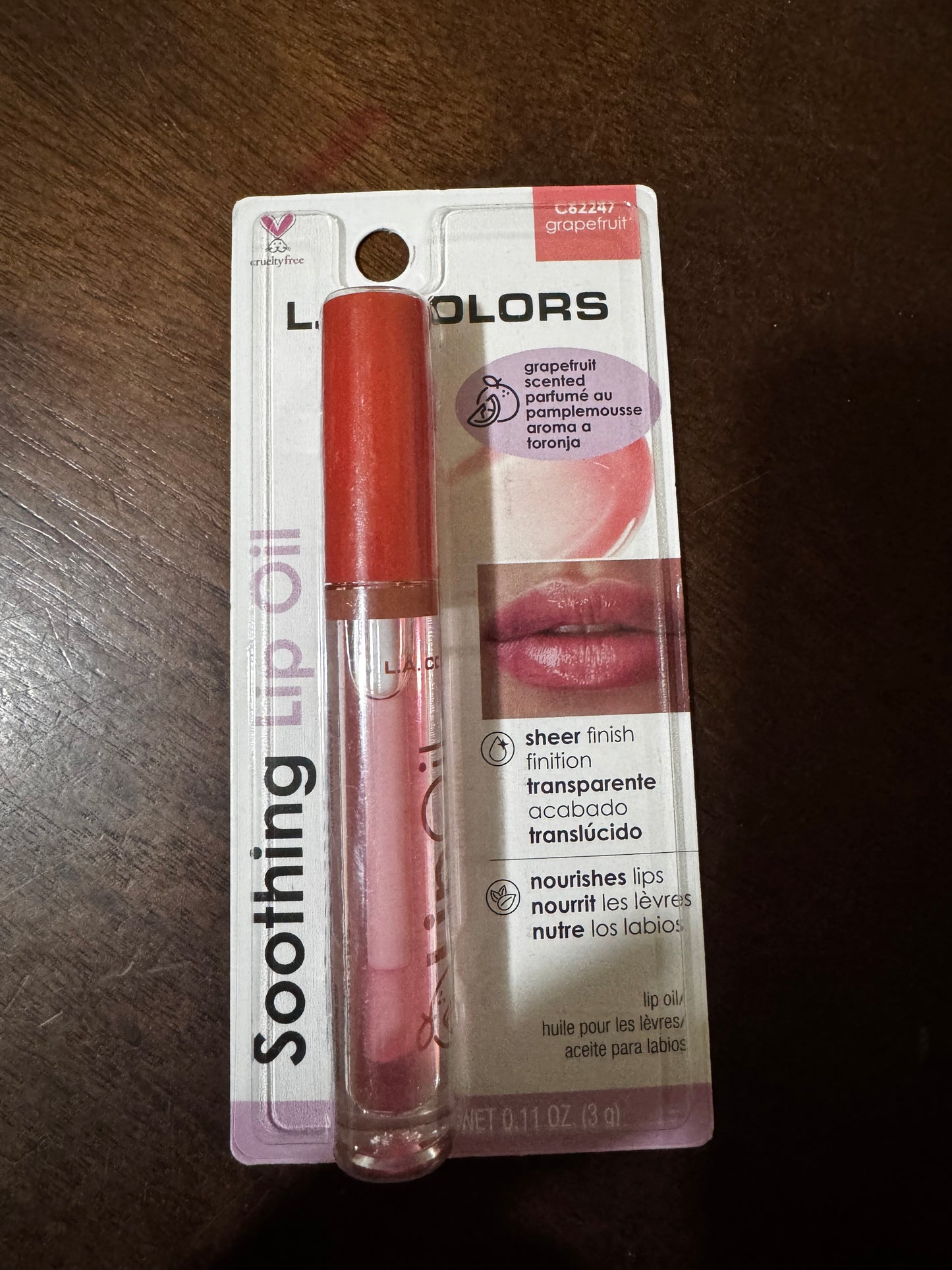 Lip Oil LA Colors grapefruit
