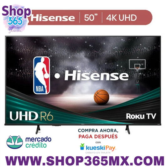 Hisense 50" Clase 4K UHD LED LCD Roku Smart TV HDR R6 Serie 50R6E3