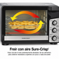 Hamilton Beach Easy View XL Horno Tostador con Freidora de Aire con Sure-crisp, 1750W, Capacidad para 6 Rebanadas, 31460