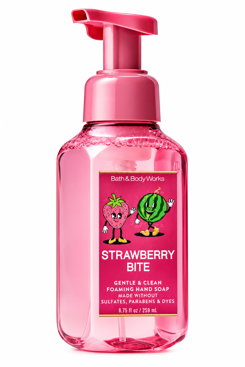 Jabón Espumoso Strawberry Bite Bath & Body Works 259 ml | Aroma Dulce a Fresa