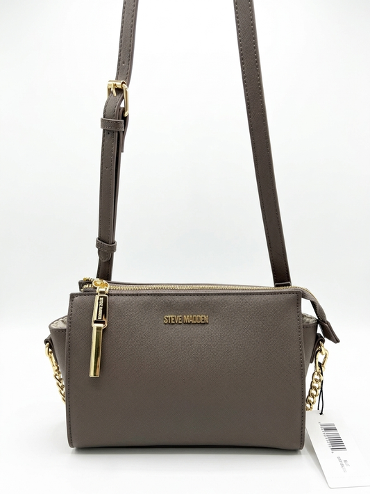 STEVE MADDEN BLEXI TOP ZIP CROSSBODY COFFEE
