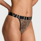 Victoria’s Secret Logo Waist High-Leg Bikini – Leopard Print 🐆🖤