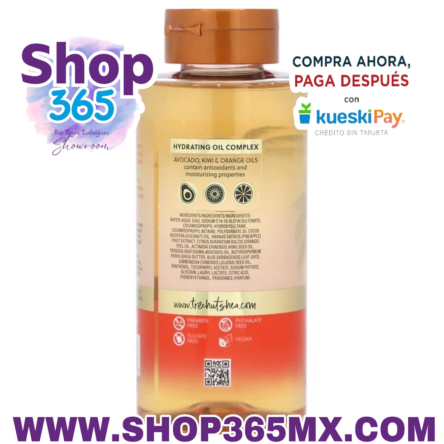 Tree Hut Colada de Coco Radiante y Refrescante Gel de Espuma Lavado, 18 oz