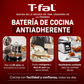 T-fal Cook & Strain Juego de Sartenes Antiadherentes de 2 Piezas, Sartenes de 10 y 11,5 Pulgadas, Negro