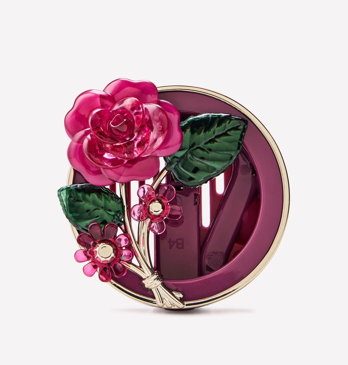 Car Fragrance Holder Rosa Floral | Porta Aromatizante para Auto