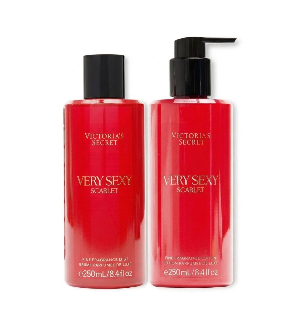 Victorias Secret Very Sexy Sarlet Fine Fragancia Mist + Lotion